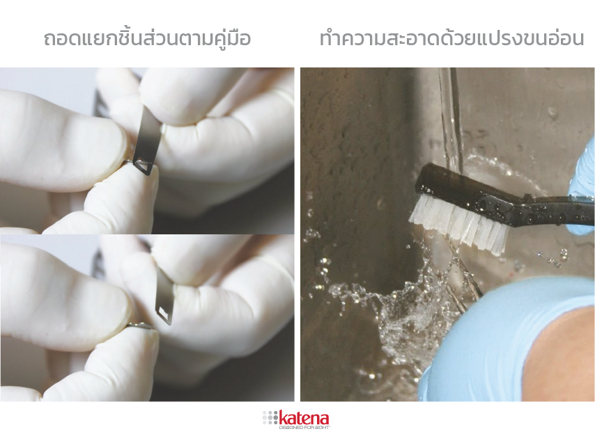 การดูแลและทำความสะอาดเครื่องมือผ่าตัดตา Katena